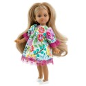 Кукла Мартина в цветочном платье с розовым кружевом, 21 см Paola reina 02117