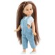 Кукла Ноэлия в футболке и синем комбинезоне, 21 см Paola reina 02116